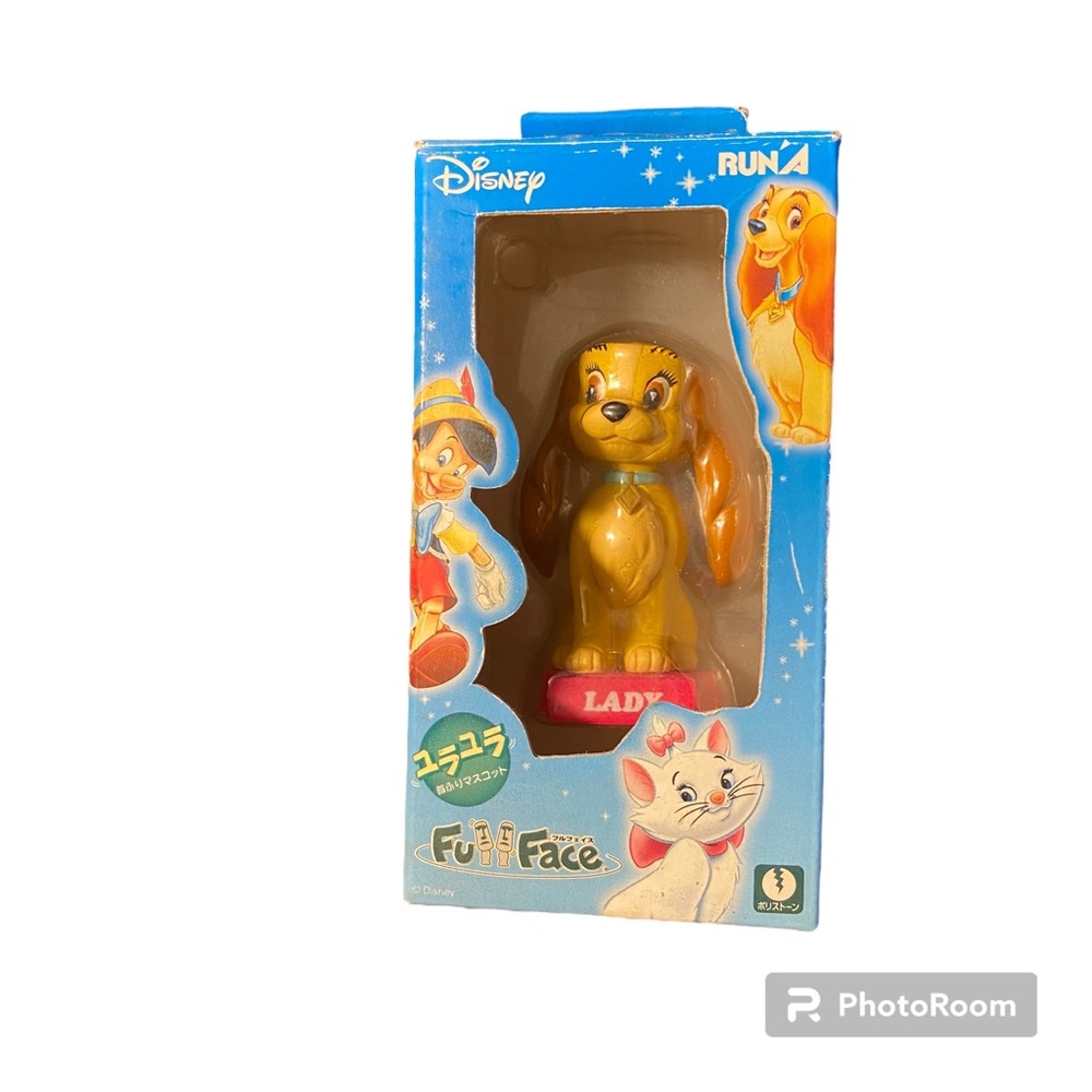 NEW Rare Run'A Disney Full Face V7 Lady And The Tramp Bobble head Figure
